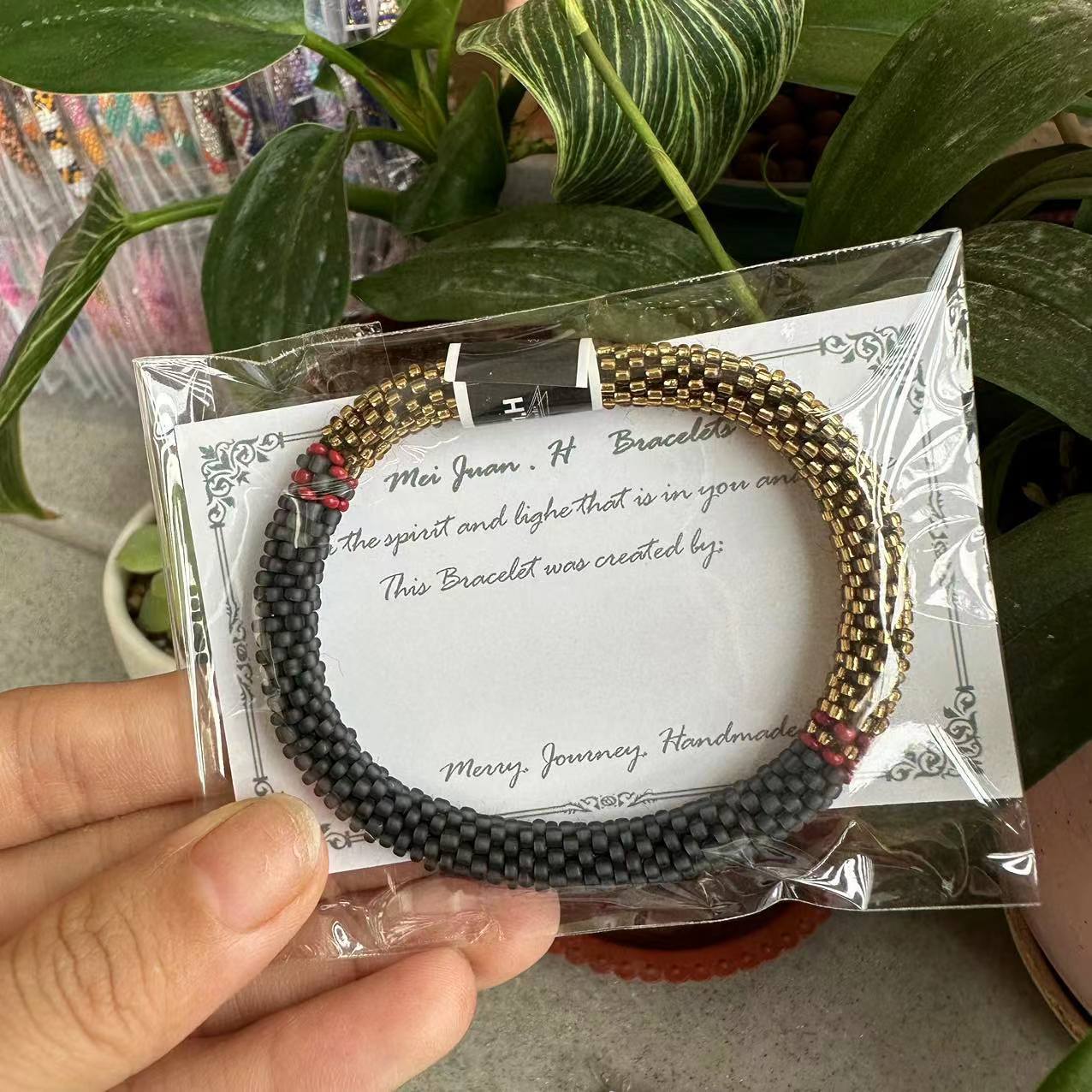 Wholesale Nepal Essential Oil Diffuser Japanese Hand-woven Beaded Bracelet